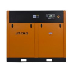 Промышленный винтовой компрессор BERG ВК-37/10 бар с прямым приводом