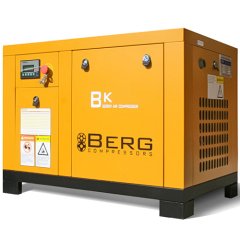 Промышленный винтовой компрессор BERG ВК-7,5Р-E/12 бар с ременным частотно-регулируемым приводом
